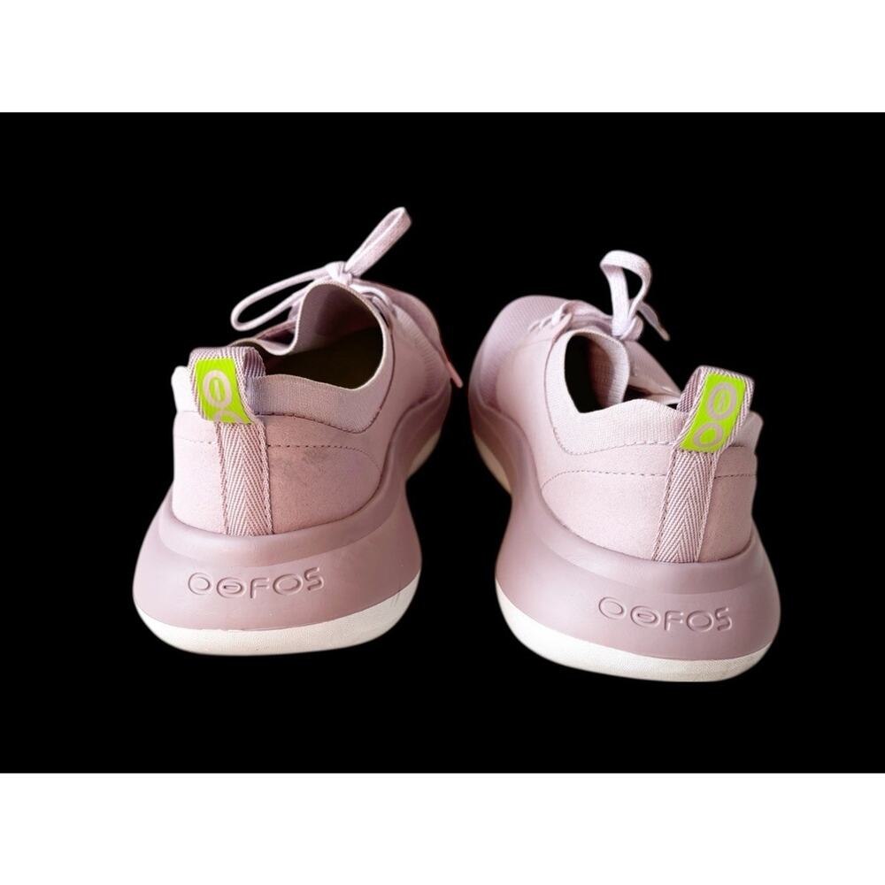 Oofos Women’s Oomy Stride Athletic Recovery Shoe 9 Sneaker Stardust White Pink - Picture 5 of 7
